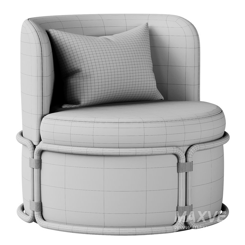 Rotin Outdoor armchair - Image 3