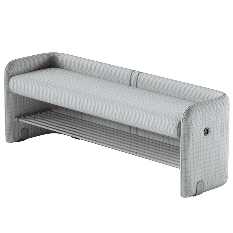 Upholstered Modern Entryway Short Bench - Image 2