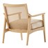Modern Farmhouse Wood Lounge Armchair - Thumbnail 4