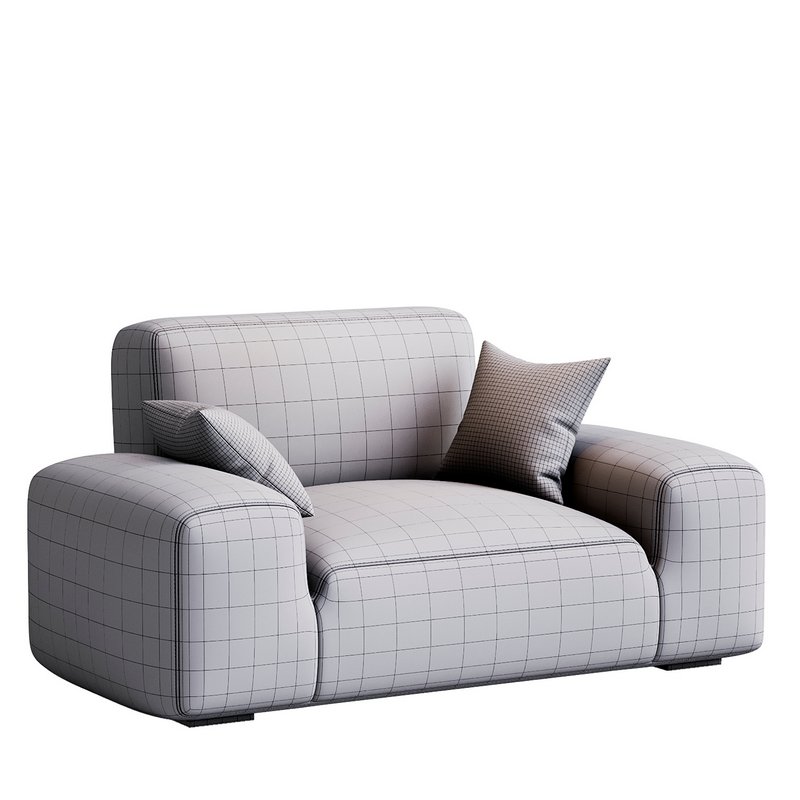 Grey modern armchair - Image 5