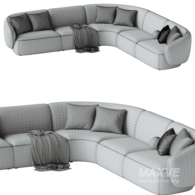 Auburn Performance Fabric L-Shape Sectional Sofa - Image 2