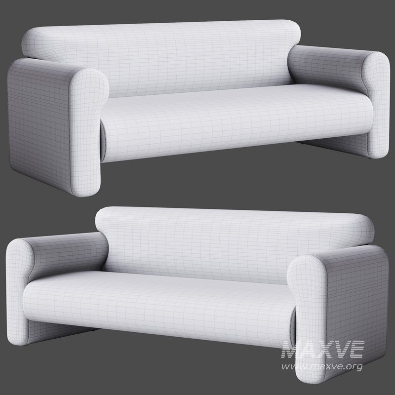 Gala Reverse Roll Arm Sofa - Image 3