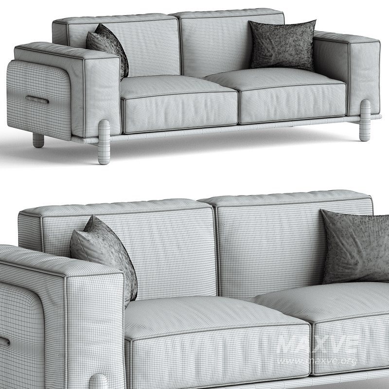 Upholstered Loveseat - Image 3