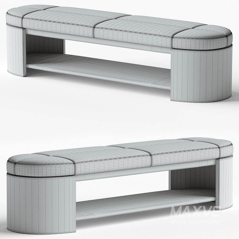 Abrigo Leather Bench - Image 3