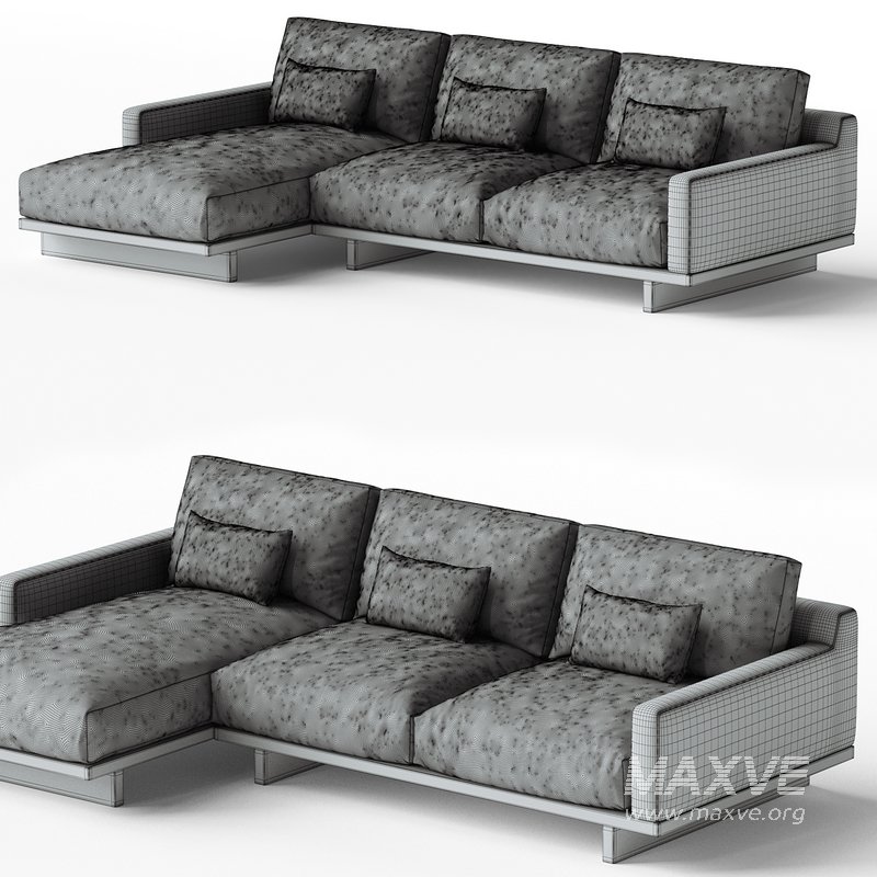 Mori Performance Fabric Chaise Sectional Sofa - Image 3
