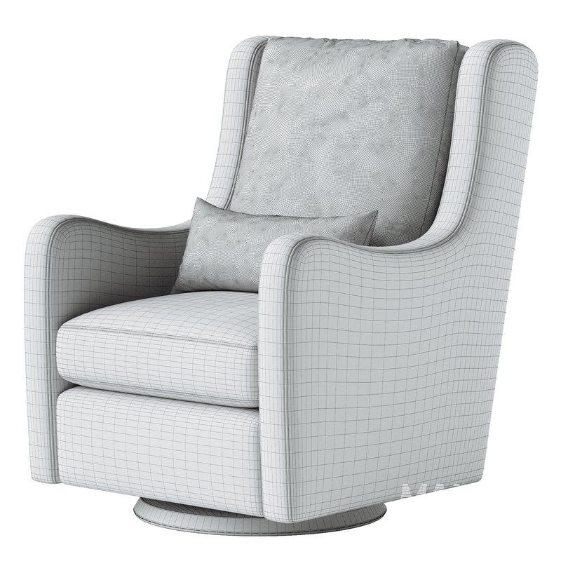 Milo Nursery Glider Chair and Ottoman - Image 2