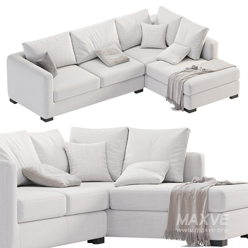 Blake Large Open End Corner Sofa by loomloft, sofas - Image 3