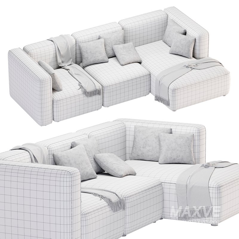 BASECAMP CHAISELOUNGE right Modular Sofa by makenordic - Image 3