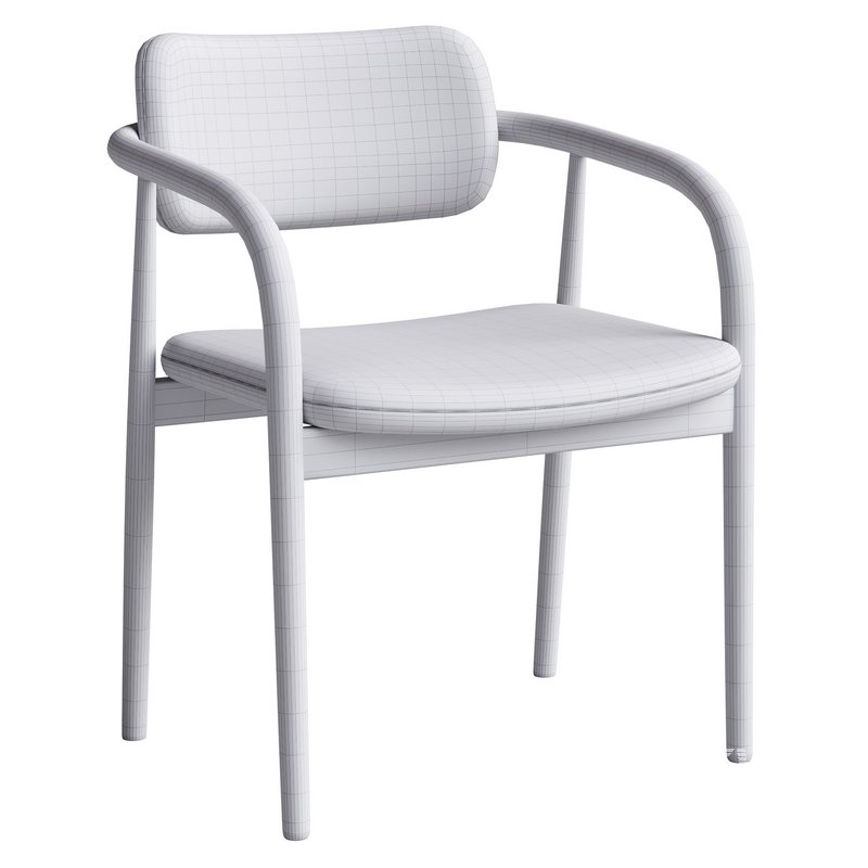 Natural Beige Dining Chair - Image 5