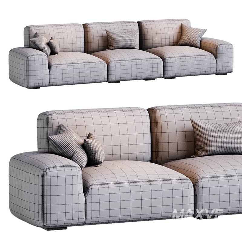 Grey modern sofa - Image 3