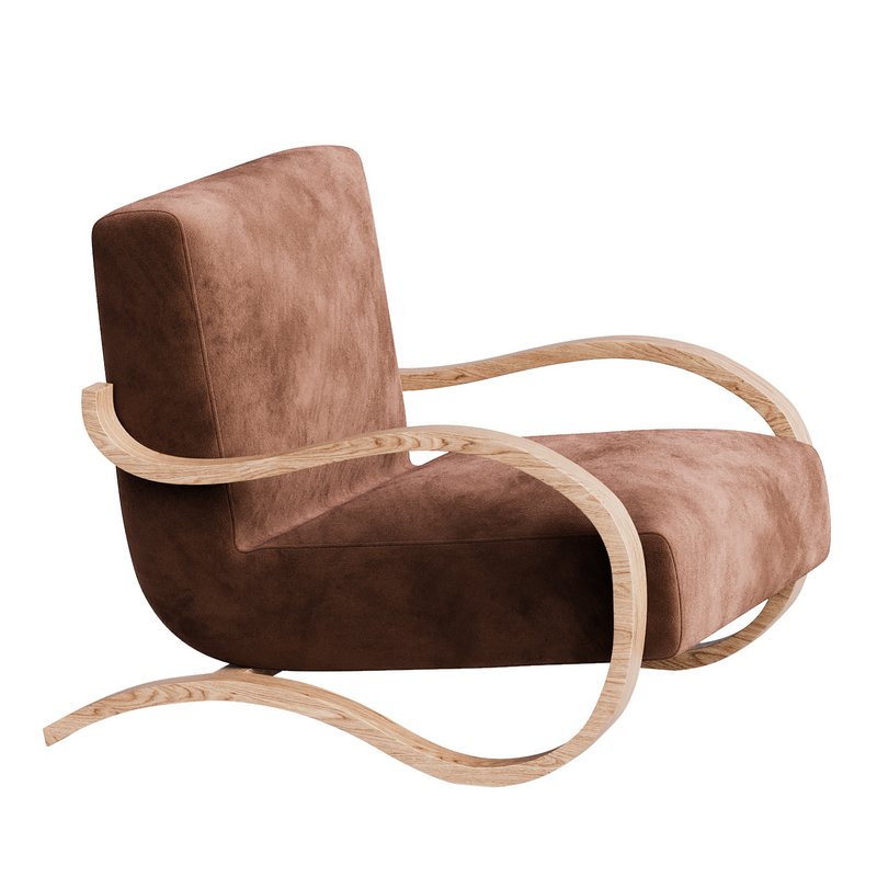 Herbin Leather Lounge Chair - Image 4
