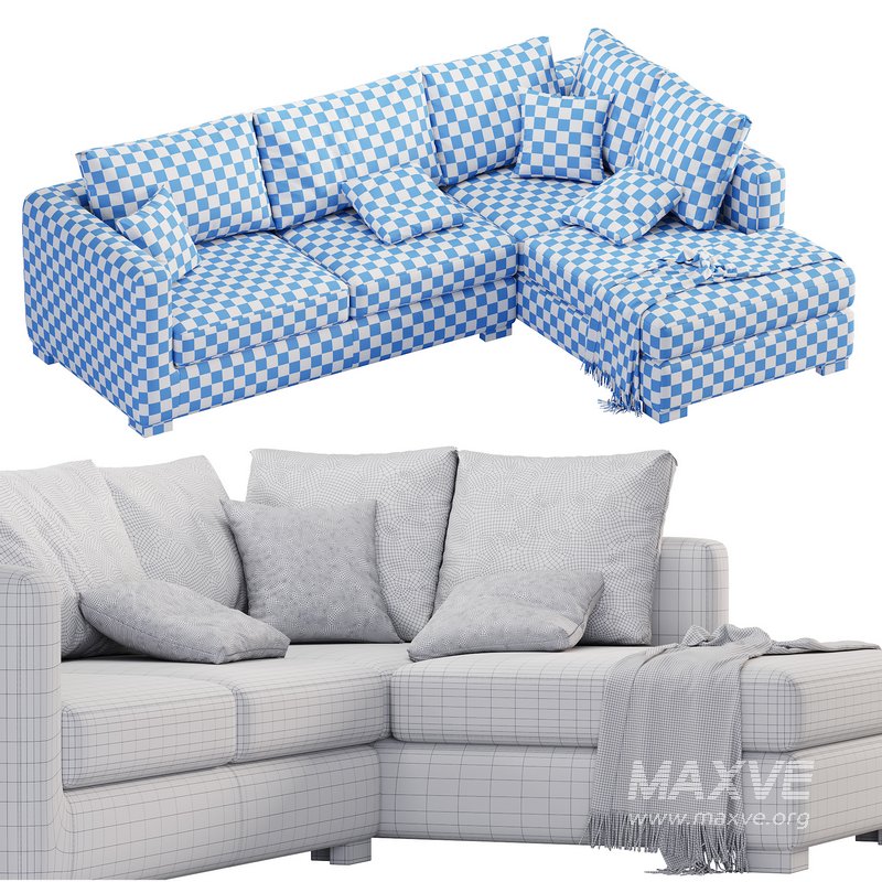 Blake Large Open End Corner Sofa by loomloft, sofas - Image 4