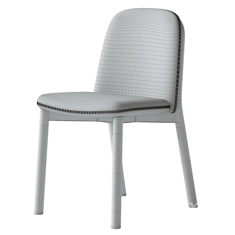 Julie upholstered ash wood chair - Image 5
