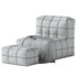 White Solid Color Bean Bag Chair - Thumbnail 3