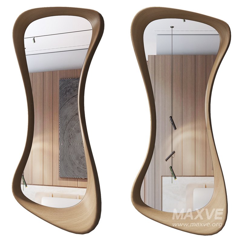 Wood Mirror for Wall - Image 1