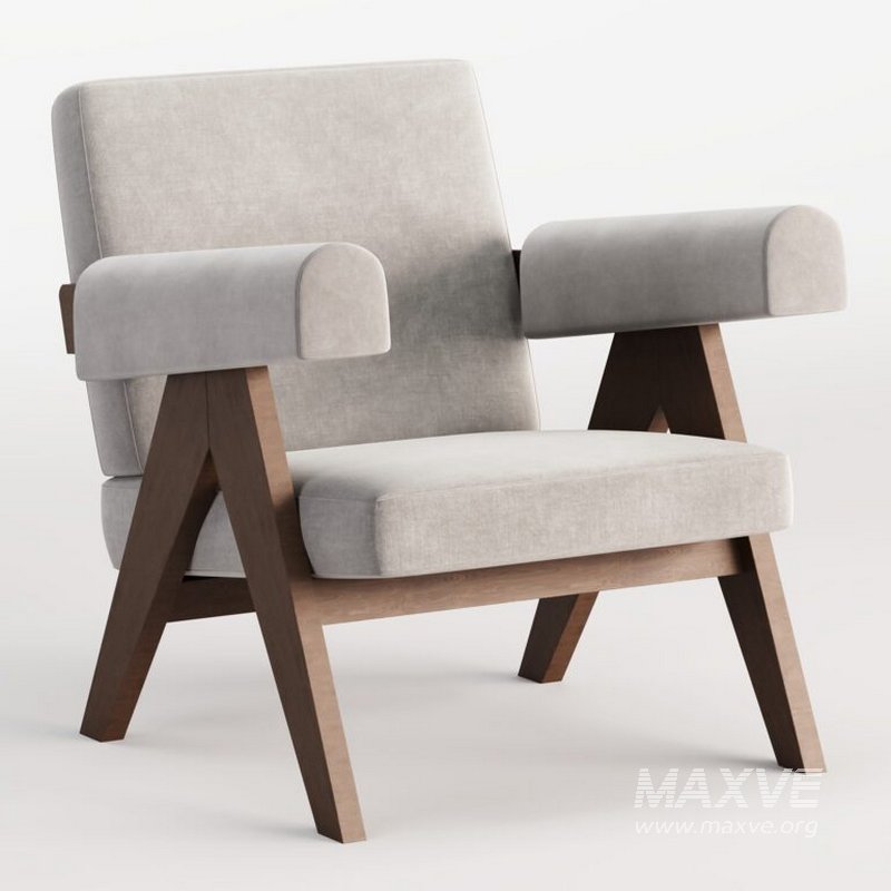 053 Capitol Complex Armchair by Pierre Jeanneret - Image 1