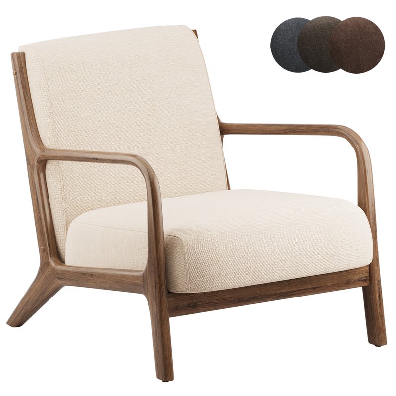 Rodney Wood Arm Chair Threshold - Image 1