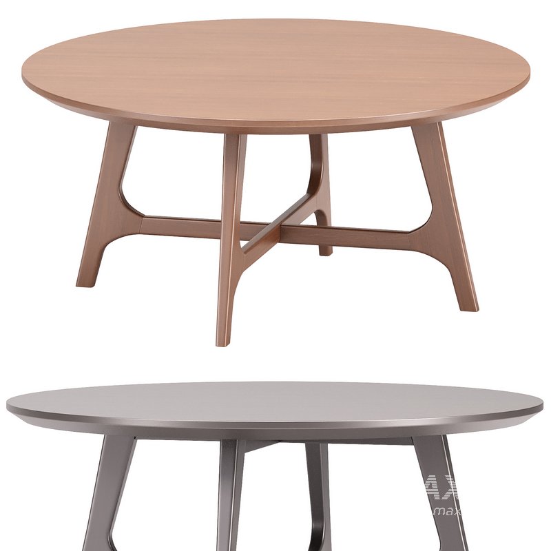 Larsen Large Round Walnut Coffee Table - Image 1