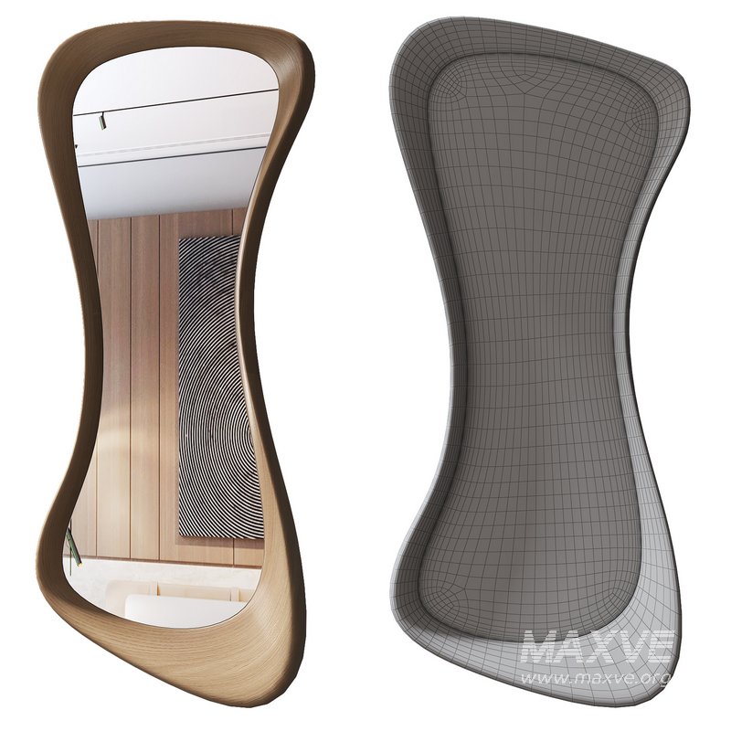 Wood Mirror for Wall - Image 2