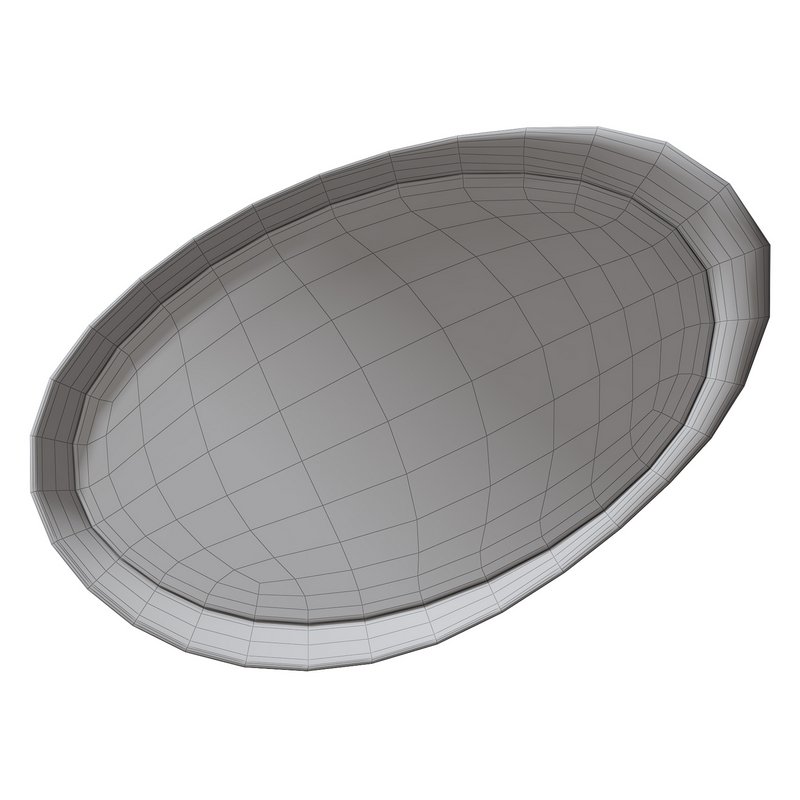 Asymmetrical Wooden Frame Mirror 03 - Image 2