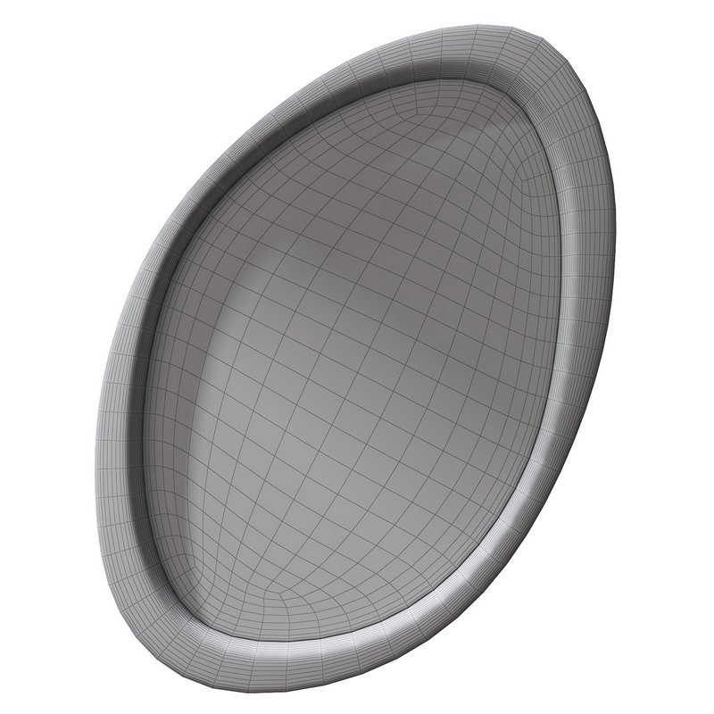 Asymmetrical Wooden Frame Mirror - Image 2