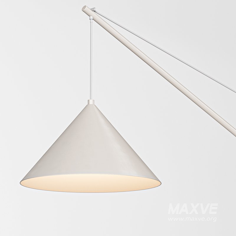 Grande liseuse avec pied en travertin Reyna - Image 2