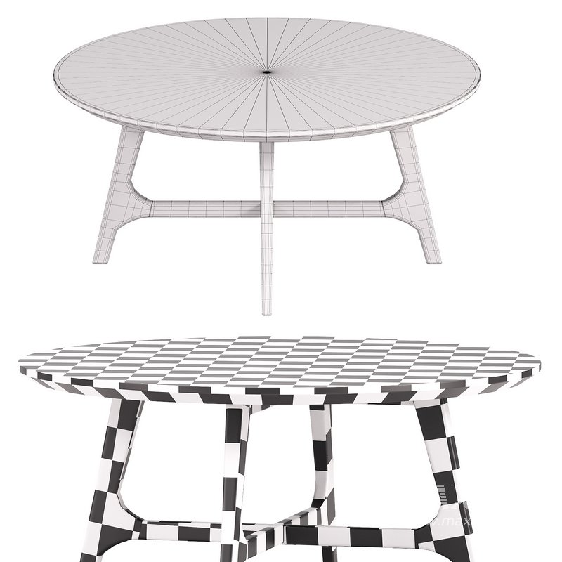 Larsen Large Round Walnut Coffee Table - Image 3