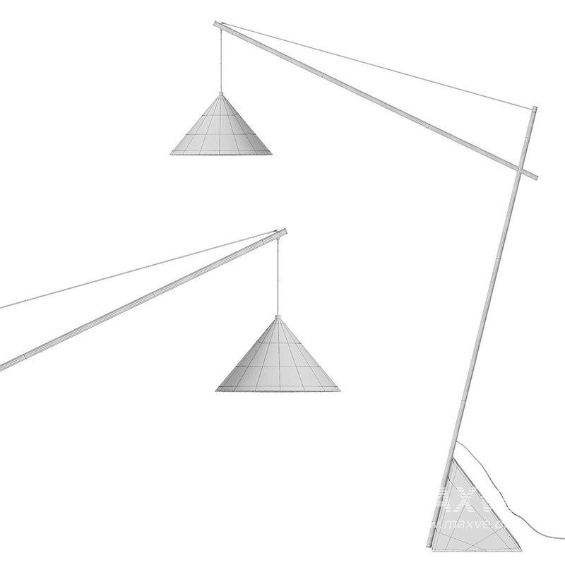 Grande liseuse avec pied en travertin Reyna - Image 4