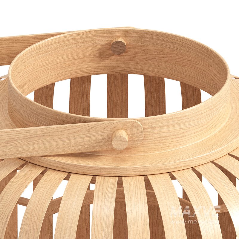 NATURAL BAMBOO HURRICANE LANTERN - Image 3