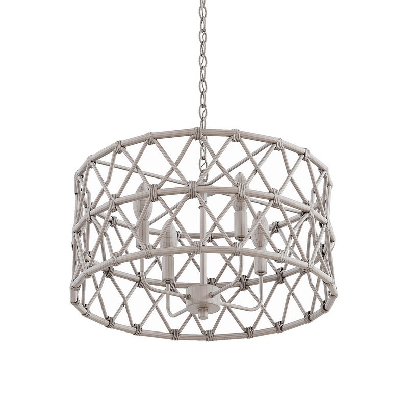 Nielson_4_Light_Dimmable_drum_chandelier - Image 5