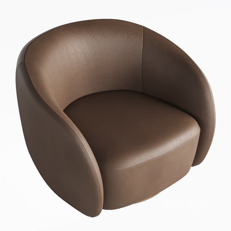 EICHHOLTZ Swivel Armchair BRICE Boucle Cream - Image 6