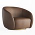 EICHHOLTZ Swivel Armchair BRICE Boucle Cream - Thumbnail 2