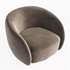 EICHHOLTZ Swivel Armchair BRICE Boucle Cream - Thumbnail 5