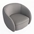 EICHHOLTZ Swivel Armchair BRICE Boucle Cream - Thumbnail 7