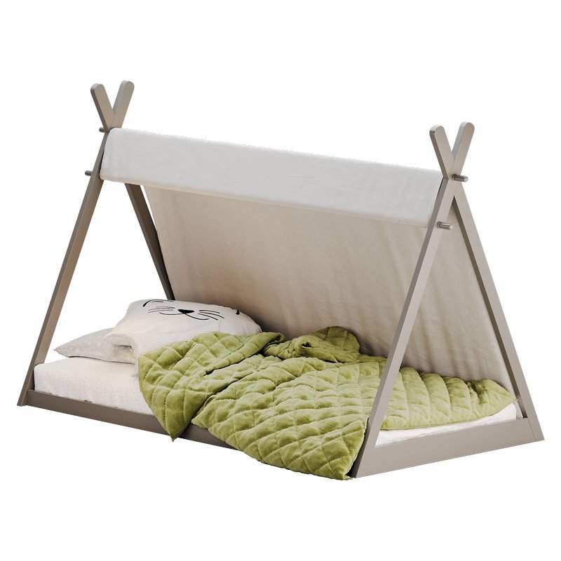 Flair Apache Canvas Tipi Wooden Bed - Image 2