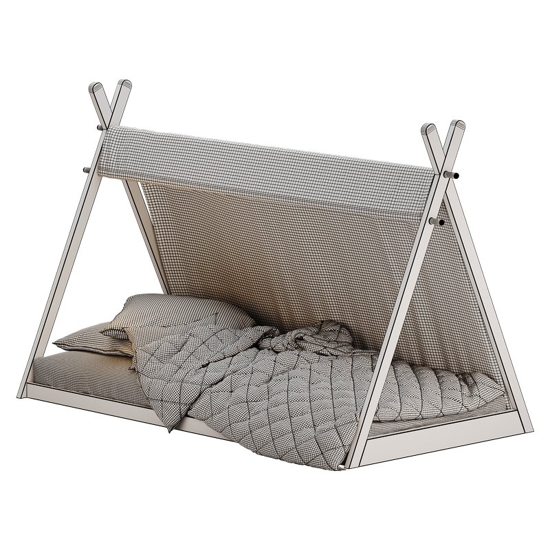 Flair Apache Canvas Tipi Wooden Bed - Image 4