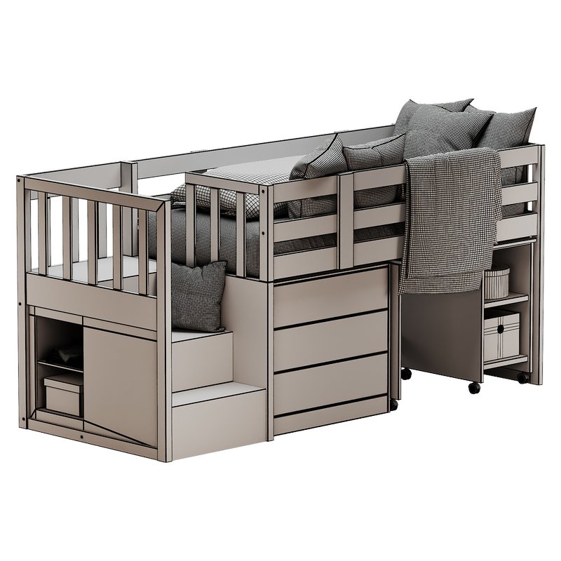 Neutron Mid Sleeper Bed - Image 4