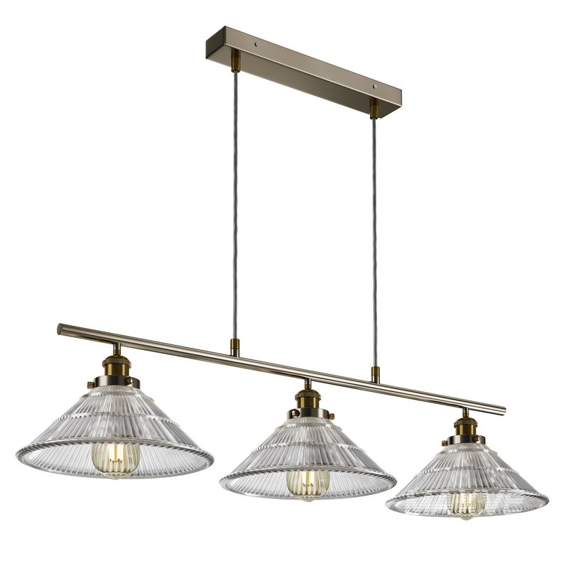 Logan 3 Light Diner Ceiling Fitting - Image 1