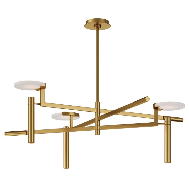 Melange Large Floating Disc Chandelier in Various Colors - Image 2