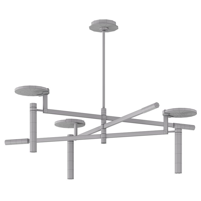 Melange Large Floating Disc Chandelier in Various Colors - Image 4