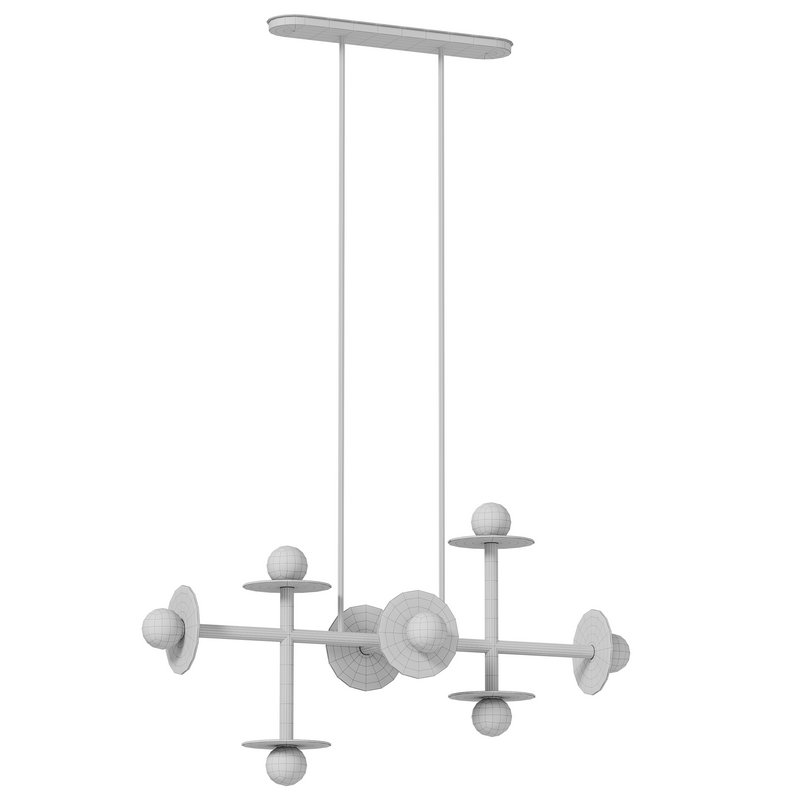 Nodes Abstract Linear Chandelier - Image 3