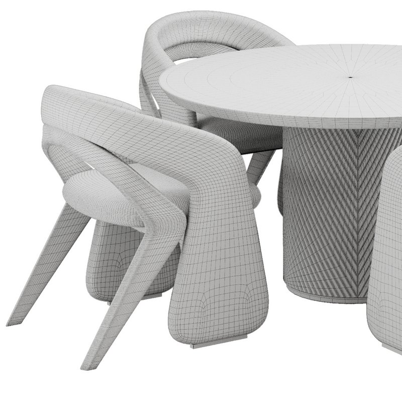 Dinning chair and table37 - Image 3