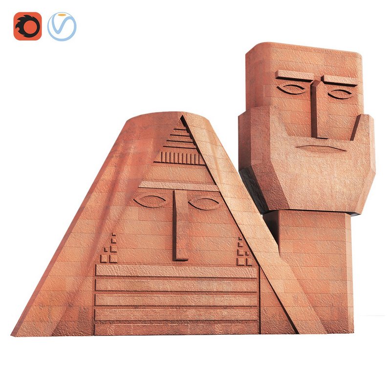 Grandmother and Grandfather sculpture - Image 1