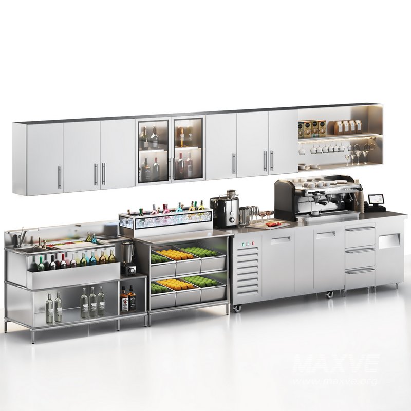 Cafe Bar Equipment  Cocktail workstation01 - Image 2