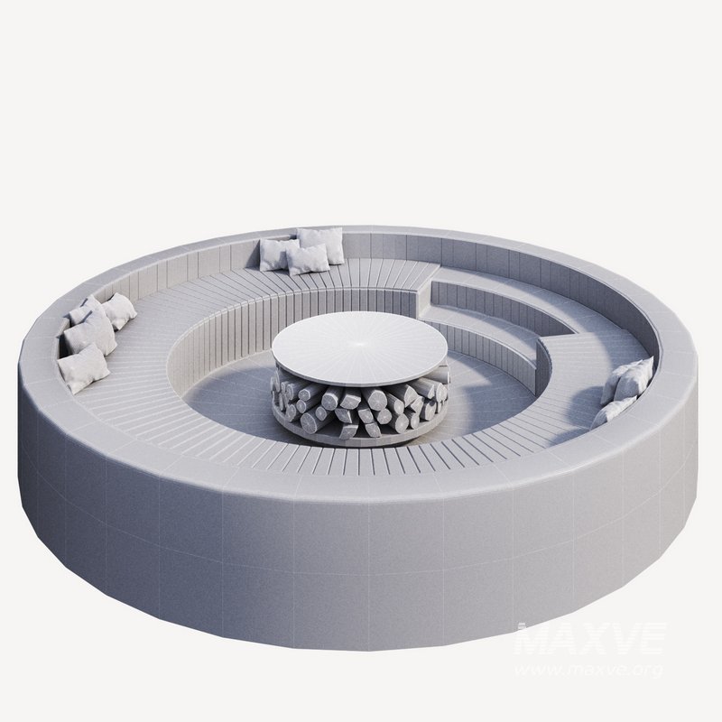 Outdoor roundseat03 - Image 5