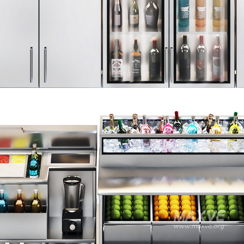 Cafe Bar Equipment  Cocktail workstation01 - Image 5