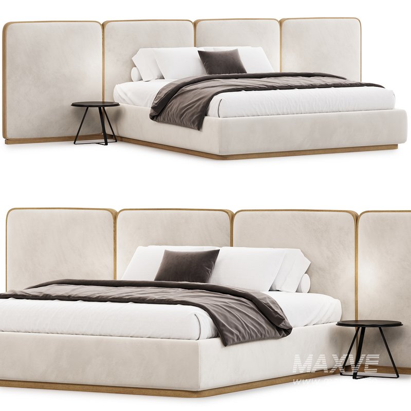 Gem Upholstered King Queen Bed - Image 1