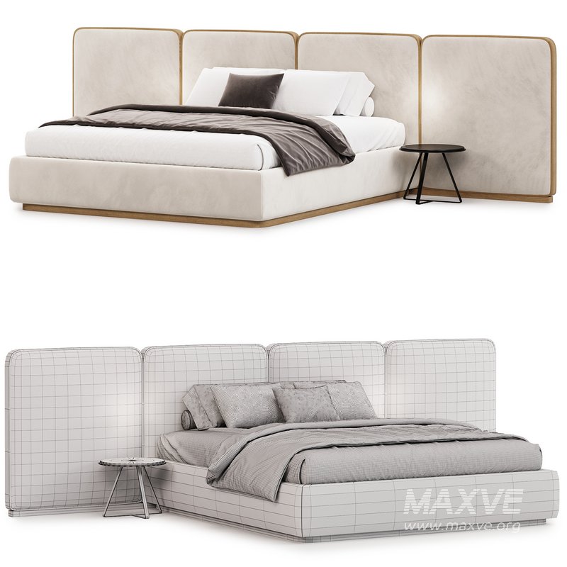 Gem Upholstered King Queen Bed - Image 5