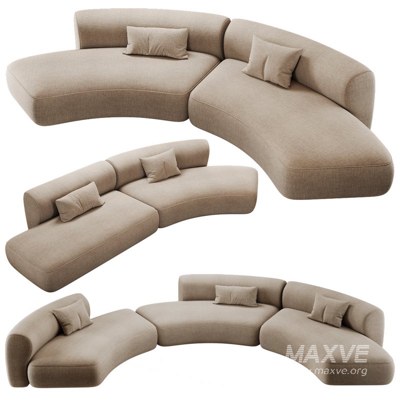 MDF ITALIA Cosy Curve Sofa - Image 3