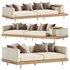 Japandi XXL Wooden Sofa 01 - Thumbnail 1